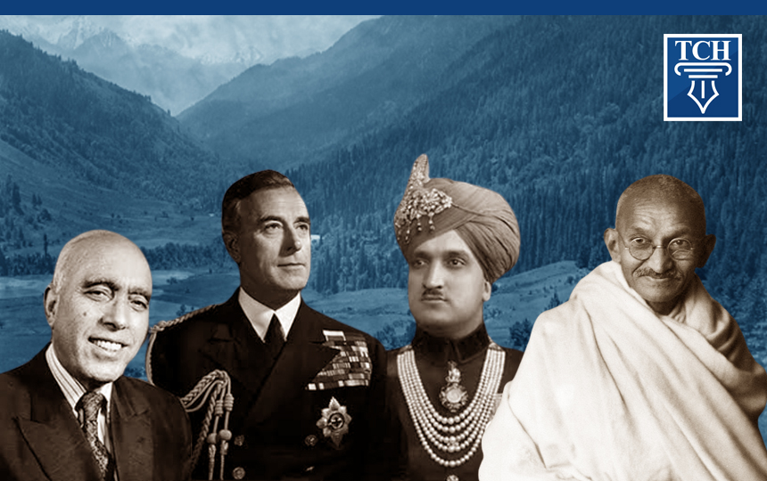 शेख़ अब्दुल्ला, माउंटबेटन, हरिसिंह, महात्मा गांधी
