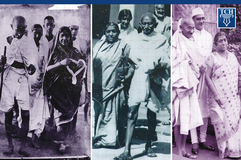 महात्मा गांधी और सरोजिनी नायडू